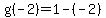 g%28-2%29+=+1+-+%28-2%29