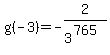g%28-3%29=-2%2F3%5E%28765%29