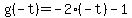 g%28-t%29=-2%28-t%29-1