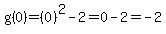 g%280%29=%280%29%5E2-2=0-2=-2