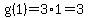 g%281%29+=+3%2A1=3