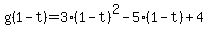 g%281-t%29=+3%281-t%29%5E2-5%281-t%29%2B4