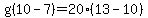 g%2810-7%29=20%2813-10%29