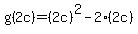 g%282c%29=%282c%29%5E2-2%282c%29