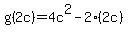 g%282c%29=4c%5E2-2%282c%29