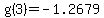 g%283%29=-1.2679