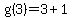 g%283%29=3%2B1