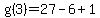 g%283%29+=+27-6%2B1