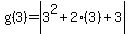 g%283%29+=+abs%283%5E2%2B2%283%29%2B3%29