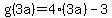 g%283a%29+=+4%283a%29-3