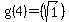 g%284%29=%28sqrt%281%29%29