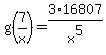 g%287%2Fx%29=3%2A16807%2Fx%5E5