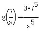 g%287%2Fx%29=3%2A7%5E5%2Fx%5E5