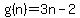 g%28n%29+=+3n+-2
