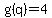 g%28q%29+=+4