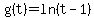 g%28t%29=ln%28t-1%29+