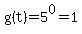 g%28t%29+=+5%5E0+=+1