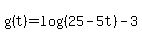 g%28t%29+=+log%28%2825-5t%29%29-3
