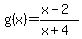 g%28x%29=%28x-2%29%2F%28x%2B4%29+