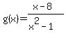 g%28x%29=%28x-8%29%2F%28x%5E2-1%29