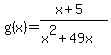 g%28x%29=+%28x%2B5%29%2F%28x%5E2%2B49x%29