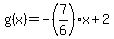 g%28x%29=-%287%2F6%29x%2B2