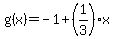 g%28x%29=-1%2B%281%2F3%29x