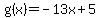 g%28x%29=-13x%2B5