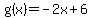 g%28x%29=-2x%2B6