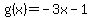 g%28x%29=-3x-1