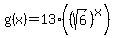 g%28x%29=13%28%28sqrt%286%29%29%5Ex%29