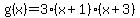 g%28x%29=3%28x%2B1%29%28x%2B3%29