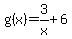 g%28x%29=3%2Fx%2B6