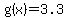 g%28x%29=3.3