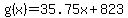 g%28x%29=35.75x%2B823