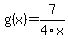 g%28x%29=7%2F4x