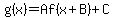 g%28x%29=Af%28x%2BB%29%2BC