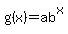 g%28x%29=ab%5Ex