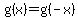 g%28x%29=g%28-x%29