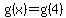 g%28x%29=g%284%29
