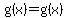g%28x%29=g%28x%29