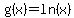 g%28x%29=ln%28x%29