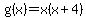 g%28x%29=x%28x%2B4%29