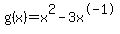 g%28x%29=x%5E2-3x%5E-1