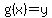 g%28x%29=y