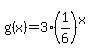 g%28x%29+=+3%2A%281%2F6%29%5Ex+