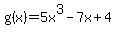 g%28x%29+=+5x%5E3+-+7x+%2B+4