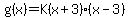 g%28x%29+=+K%28x%2B3%29%28x-3%29