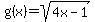 g%28x%29+=+sqrt%284x+-+1%29