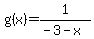 g%28x%29+=1%2F%28-3-x%29